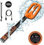 OMMO Metal Detector Fully Waterproof, Underwater Pinpointer Metal Detector, Rechargeable Built-in Battery, Vibration & Sound 3 Modes, LED Light Alarm, Pinpointer Metal Detector For Scuba Diving