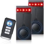 108dB Car Alarm System, Car Anti-Theft Vibration Sensor Alarm & Red Light, Wireless Remote Anti Theft Vehicle Device with Magnetic Install Design for RV, SUV, Truck