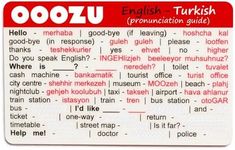 OOOZU Turkish Language Card | Light