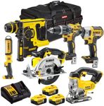 Dewalt 18V DCK6990T4T 6 Piece Power