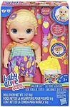 Baby Alive Super Snacks Snackin’ Lily Baby: Blonde Baby Doll That Eats, with Reusable Doll Food, Spoon and 3 Accessories, Perfect Doll For 3 Year Old Girls and Boys And Up