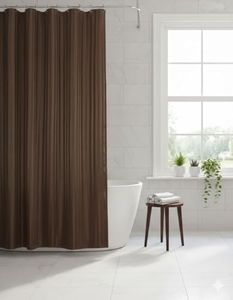 CASA-NEST Waterproof Fabric Shower Curtain, Size 72x78 Inch, Single PC Packing, Hotel Quality Bathroom Curtain (Brown)