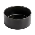 SPUNKYJUNKY 60OZ Ceramic Dog and Cat Bowl, Modern Cute Weighted Food Water Bowl for Replacement Black (1 Pack)