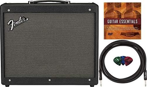 Fender Mustang GTX 100 1x12" 100W Combo Amplifier Bundle with Fender GTX-7 Footswitch, 10ft Instrument Cable, 3-Pack Picks, and Austin Bazaar Instructional DVD