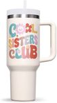 Fimibuke Best Sister Gifts - 40 OZ Tumbler with Handle Christmas Gifts for Sister, Sister in Law from Sister, Brother, Friends, Cool Sisters Club Insulated Cup Birthday Gifts for Sister, Friend, Women