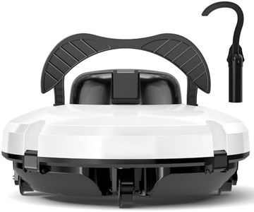 Robotic Pool Cleaner - Cordless Pool Vacuum for Above Ground Pool Self-Parking Tech, Lasts 120 Mins, Automatic Pool Vacuum Robot for In Ground Flat Pools Up to 1000 Sq.Ft