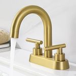 KES Brushed Gold Bathroom Faucet Mo