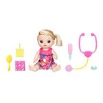 Baby Alive Sweet Tears Baby Blonde Hair Doll, Drinks And Cries Tears, With Doctor Visit Accessories, Toy For Kids Ages 3 Years Old And Up,Multicolor