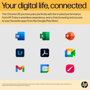 HP Chromebook 15.6" Laptop – 128GB, Mineral Silver