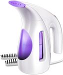 HiLIFE Steamer for Clothes, Portable Handheld Design, 240ml Big Capacity, 700W, Strong Penetrating Steam, Removes Wrinkle, for Home, Office and Travel(ONLY FOR 120V) (Purple)