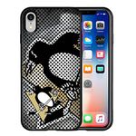 Penguin Hockey Fans Funny Case Compatible with iPhone XR, Custom Personalized Funny Odd Protective Phone Case Cover for XR 6.1 inch