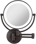 Zadro 20-Inch 10x Mag Next Generation Cordless Led Lighted Double Sided Round Wall Mirror