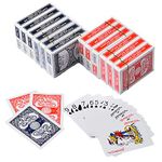 12 Decks Playing Cards Jumbo Index Standard Print Decks of Cards Poker Size for Texas Hold'em Blackjack Cards Games,Blue and Red