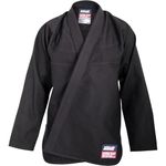 SCRAMBLE Standard Issue V3 BJJ Gi. Brazilian Jiu Jitsu Gi Kimono For Men, Includes Preshrunk Pants & Top. 100% Cotton Kimono, Training Uniform For BJJ, Karate, Judo & Martial Arts Sport- Black, A1L