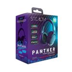 STEALTH PANTHER Black - Over Ear Gaming Headset PS4/PS5, XBOX, Switch, PC with Flexible Mic, 3.5mm Jack, 1.5m Cable, Lightweight, Comfortable and Durable