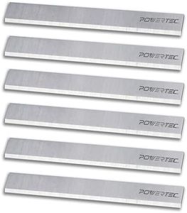 POWERTEC 6-1/8 Inch Jointer Blades for Ridgid JP06000, JP06101, JP0610, Craftsman 21705 Jointer, Replacement for Ridgid AC8600, JE08008, Craftsman 922995 Jointer Knives, Set of 6 (14802DD)