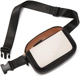 CLUCI Belt Bag for Women, Mini Everywhere Crossbody Waist Bag Adjustable Strap, Vegan Leather Women's Fanny Pack