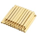 sourcing map 30pcs M3 40+6mm Female Male Thread Brass Hex Standoff Spacer Screws PCB Pillar