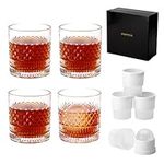 PIPITA Crystal Whiskey Glass with 4