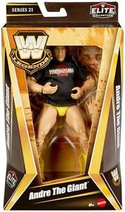 Mattel WWE Jointed Figure Andrew The Giant Elite Collection Legend Interchangeable Hands and Accessories Truefx Technology 25 Joints Collectable Toy for Kids Ages 3+ HVF56