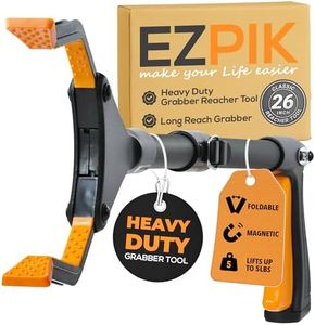 EZPIK Reaching Aid Tool Grabber Reacher + Magnets - Grabbers for Seniors, Trash Picker Upper Grabber - Trash Grabber Tool- Reacher Grabber Pickup Tool with Rotating Head (65 cm Grip Aid)