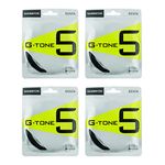 Gosen G-Tone 5 Badminton String Black 0.65mm (Pack of 4) - Made in Japan