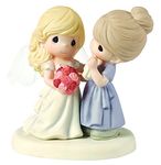 Precious Moments 153009 Wedding Gifts, My Daughter, My Pride, A Beautiful Bride Bisque Porcelain Figurine, Mother and Daughter