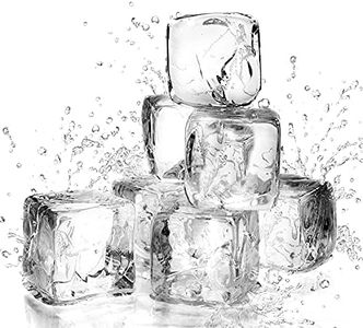 PMLAND Acrylic Ice Cubes Square Shape 2 Lbs Bag, for Photography Props Kitchen Table Decoration Display Vase Filler Toy - Crystal Clear