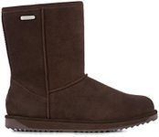 EMU Australia Paterson Lo Womens Waterproof Sheepskin Boots in Chocolate Size 5