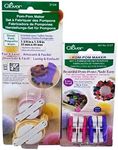 Clover Pom Pom Maker Set ~Includes 4 Different Sizes! (Extra Small and Small Sizes)