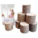 Place Card Holders, 10Pcs Rustic Stump Table Number Holder Stands Wedding Party Photo Memo Stand for Wedding Banquet Baby Shower Office Home Decoration,Framed Pictures