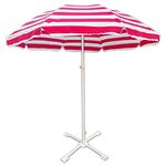 RAINPOPSON Garden Umbrella With Stand 42in Outdoor Big Size Waterproof Super Cloth Patio Garden Outdoor Umbrella (Red)