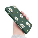 Sunswim Compatible with Galaxy A50 Case Cute Daisy Pattern Full Camera Lens Protection Shockproof TPU Bumper Liquid Silicone Protective Cover Phone Cases for Samsung Galaxy A50/A50s/A30s-Green