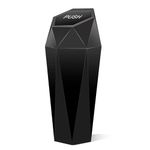 OBLLAR Car Trash Can with Lid,Diamond Design Small Automatic Portable Trash Can, Leakproof Car Garbage Can for Automotive Car, Home, Office, Kitchen, Bedroom (Black)