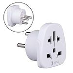 Denmark DK, Greenland Adapter Travel Type K Plug to UK, US USA American, AUS Australia, EU Europe European, Asia, China, Thailand, Ireland Adaptor Universal Worldwide Socket International 3 Pin Prong