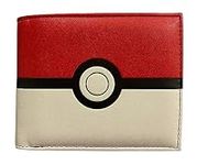 William Lamb Pokemon Faux Leather Wallet with Coin Compartment & Card and Note Slots, Black, Red, White, 13 X 9 X .7cm, Modern, Black, Red, White, 13 X 9 X .7cm, Modern