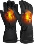 Riloer Heated Motorcycle Gloves, Temperature Adjustable, Heated Gloves With Rechargeable Battery For Outdoor Hiking, Universal Heated Ski Gloves