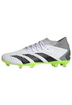 adidas Unisex Predator Accuracy.3 Firm Ground Football Shoes, FTWR White/core Black/Lucid Lemon, 10 UK