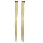 AB Beauty House Reusable Coloured Hair Streaks Extensions For Women Hair Coloured Hair Extension For Girls Blonde Set of 2 Pcs