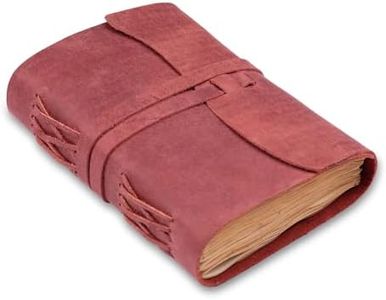 LEATHER VILLAGE Leather Bound Journal (7 inches X 5 inches, FUCHSIA)