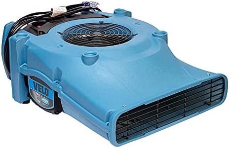 Dri Eaz Velo Air Mover Professional Water Damage Dryer for Carpets, Walls, Floors, 1.9 Amp Saves Power, 2-Speed, High Velocity, Quiet, Well Built, Daisy Chains, Blue