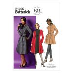 Butterick Patterns B5966 Misses'/Women's Jacket, Coat and Belt Sewing Templates, Size B5 (8-10-12-14-16)