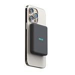 OISLE 8000mAh Magnetic Wireless Power Bank Slim and Compact for iPhone 12/13/14 Mini/Plus/pro/pro max-Black