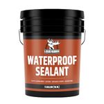 Liquid Rubber Waterproof Sealant - Multi-Surface Leak Repair Indoor and Outdoor Coating, Water-Based, Easy to Apply, Original Black, 5 Gallon