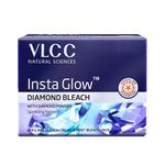 VLCC Insta Glow Diamond Bleach - 402g | With Diamond Powder For Sparkling Fairness | Skin Brightening Bleach | Minimizes Dark Spots, Reduces Facial Hair Visibility.