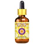 Deve Herbes Pure Peppermint Essential Oil (Mentha piperita) with Glass Dropper Steam Distilled 15ml