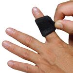 IRUFA,FS-OS-10,3D Breathable Elastic Fabric Finger support, Splint, Brace Sleeve Stabilizers for Basketball Volleyball Baseball Badminton Tennis Boating GYM One Size Fit Most, One PAIR