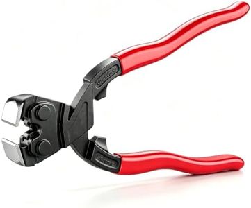 8 Inch Nail Puller Pliers, High Leverage End Cutting Pliers, Durable CRV Steel Ergonomic Handle Nail Removal Tool with Non Slip Grip for Pulling Cutting Nails Small Bolts and Wires-Red