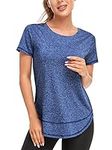 Abrooical Workout Tops for Women Sh