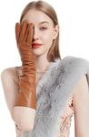 Daoflkuo Women 15.75" Long Leather 